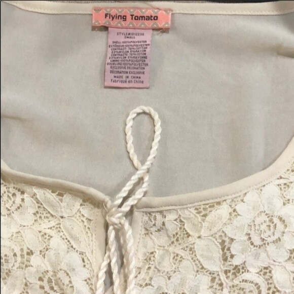 Flying Tomato Ruffle Long Sleeve Dress Size Small - Picture 4 of 7